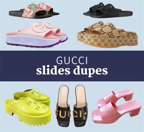 dupe for gucci slides|gucci slides knock off.